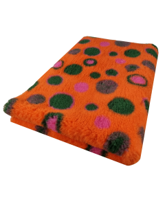 Vet Bed Circles - Orange, Grün & Fuchsie - Anti Rutsch Hundematte