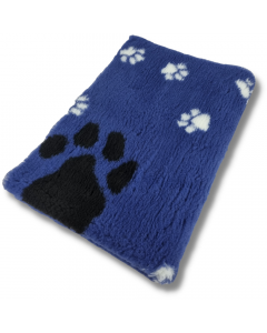 Vet Bed Dunkelblau – 3-Farbiger Großer Fußabdruck – Anti-Rutsch Hundematte